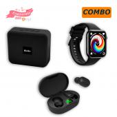 Combo enamorados Auriculares kolke TWS + Smartwatch kolke KVR + Parlante Kolke.